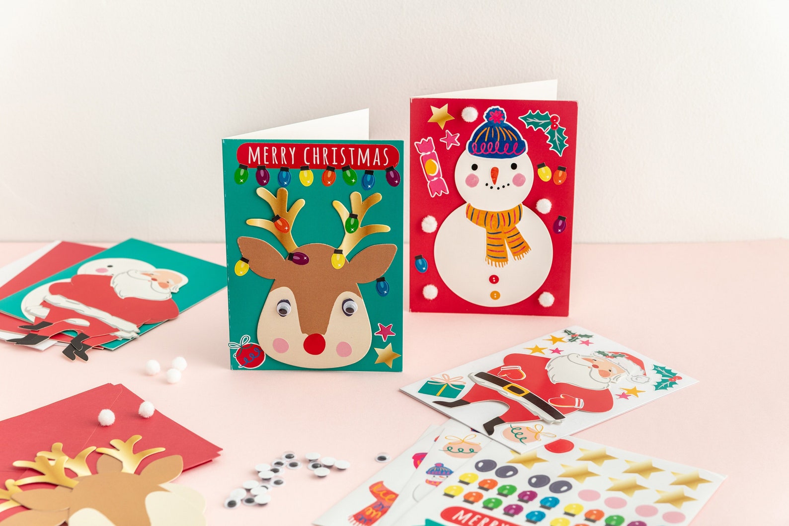 Create Your Own Christmas Card Kit Children's Christmas - Etsy UK