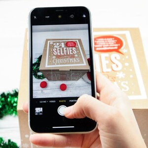 24 Selfies To Christmas Advent Calendar Includes Photo Props And Prompts Family Advent Calendar Fun Activity image 9