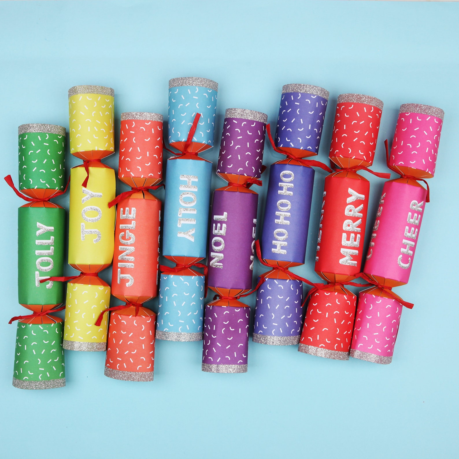 Rainbow Christmas Crackers 8 Pack Includes Xylophone And Etsy