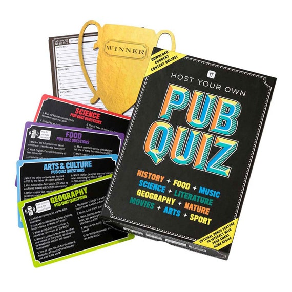 Host Your Own Pub Quiz Trivia Game 