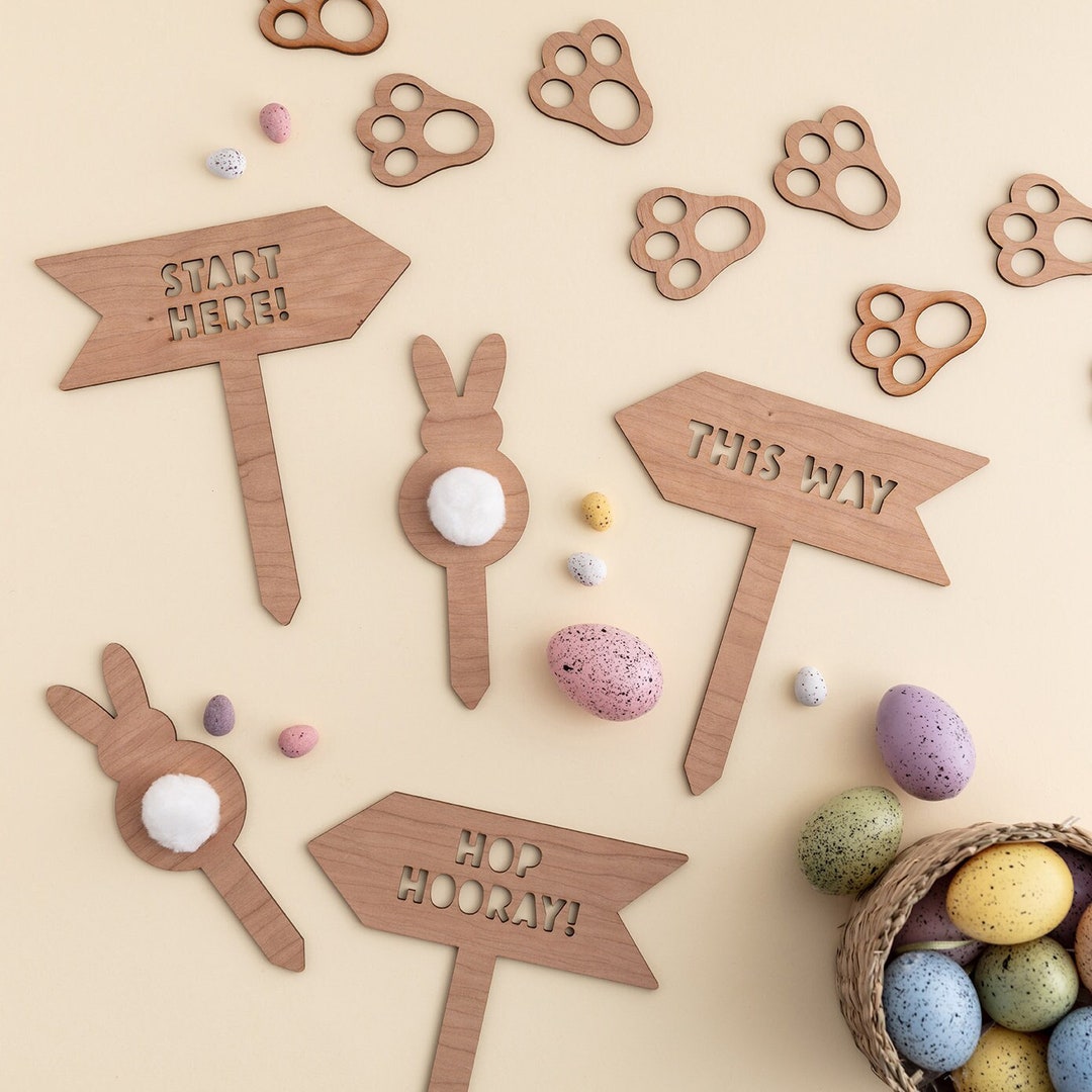 Wooden Easter Egg Hunt Props 