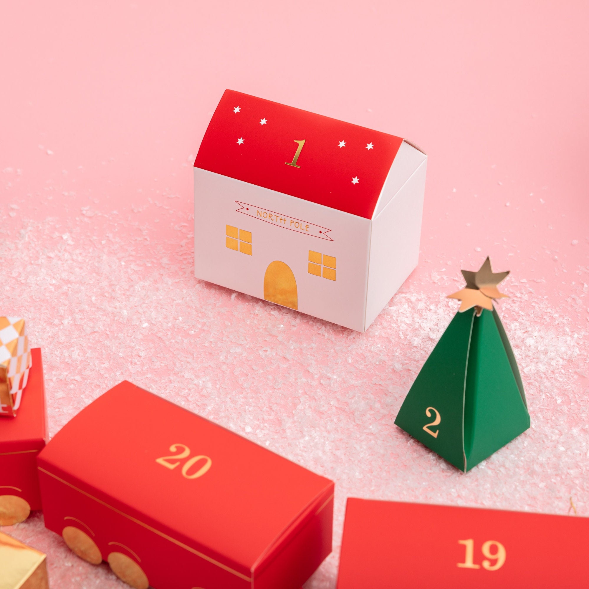 Train Advent Calendar Boxes Advent Boxes and Numbers Etsy UK