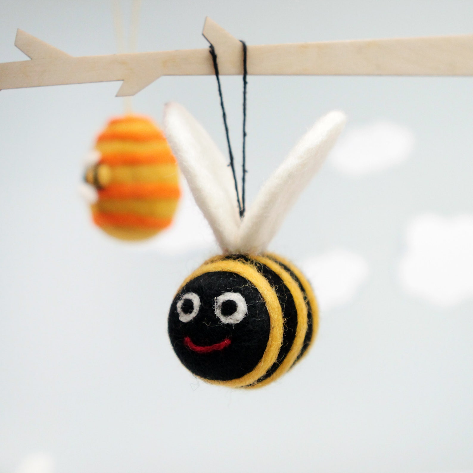 Felt Beehive Decoration Bumble Bee Theme Felt Gift Etsy UK