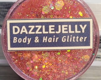 Custom Festival Glitter Gel, Rave Glitter Gel, Body Glitter Gel, Kids Body Glitter Gel, Hair Glitter Gel, BodyArt, Cosmetics, Vegan, Beauty