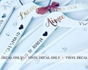 Pantry Labels Wedding Hanger Decal Custom Name Stickers Baby Shower decal Wedding Decals Planner stickers Place cards decal