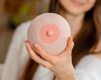 Marionnette d'allaitement Modèle d'allaitement au crochet pour consultante en lactation Outils pour doula cadeau fait main, modèle de démonstration de sein pour sage-femme