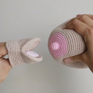 Lactation puppet consultant tools Breast Feeding Demonstration Crochet mouth model for doula breast demonstration model for midwife