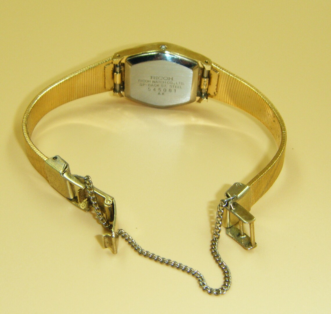 Vintage Ricoh Quartz Ladies Watch Push Button Time Adjust Etsy