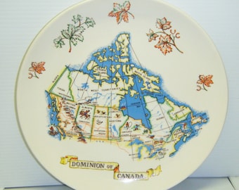 Vintage Canadien Collector Plate Dominion Of Canada Made In England