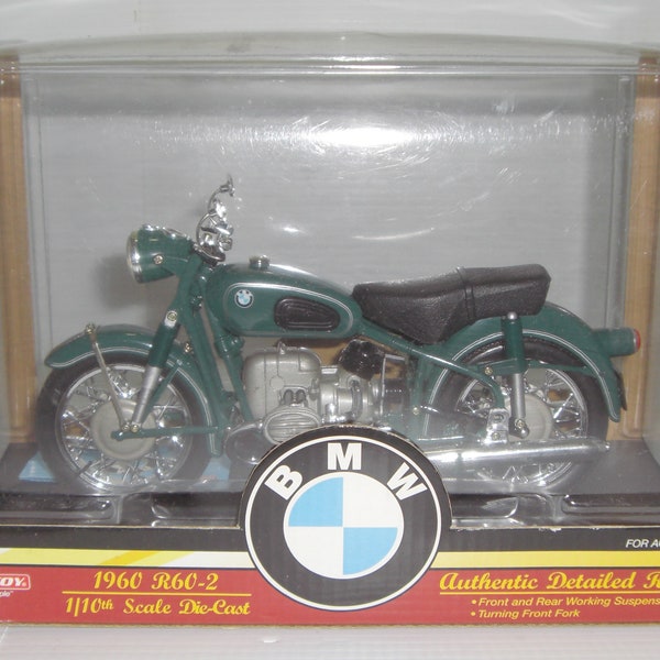 NEW Old Stock 1997 Tootsie Toys 1960 BMW R60-2 1/10 Scale Die-Cast Motorcycle