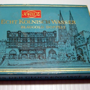 Cologne, Complete Vintage set of 10 Mini Unopened bottles of Vintage Cologne, Echt Kolnisch Wasser 4711 image 2