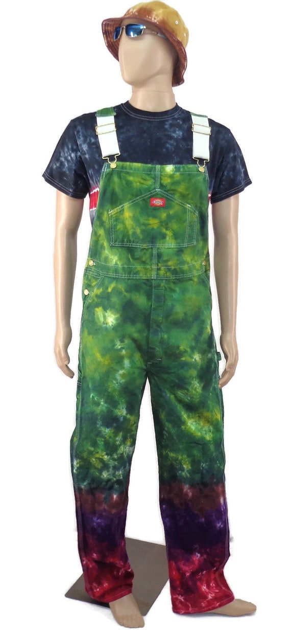 Tie dye dickies overalls Clearance