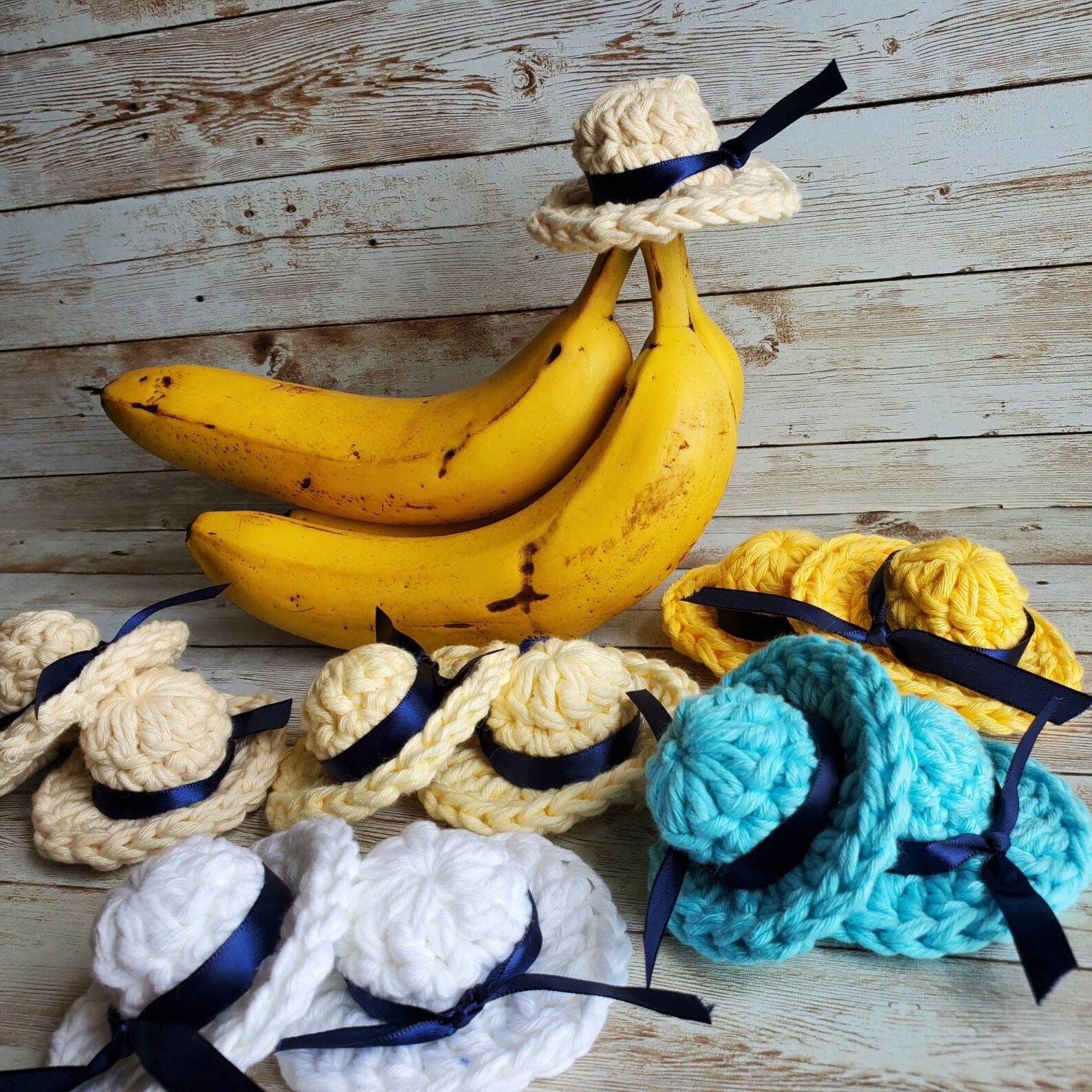 Banana Hats Crochet Banana Saving Hat Kitchen Decore Unique Etsy