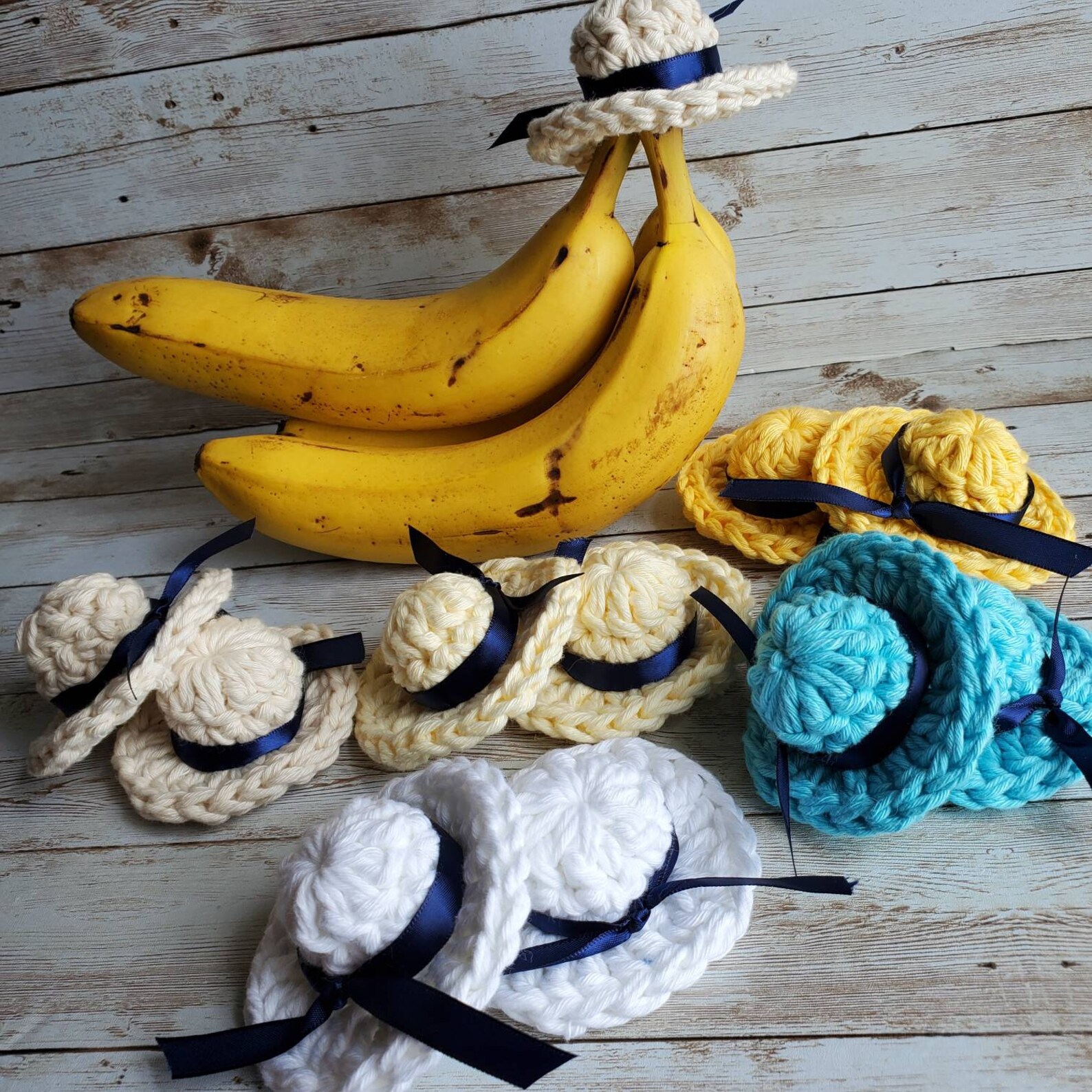 Banana Hats Crochet Banana Saving Hat Kitchen Decore Unique Etsy