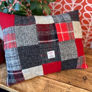 Harris Tweed Patchwork Kudde (Ref: 4030CHAR2)
