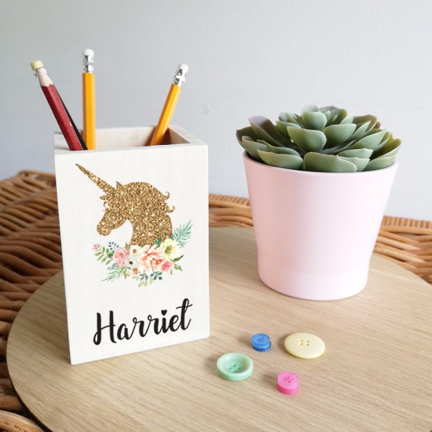 Unicorn pencil stand deals