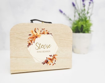 Personalised Wooden Wedding Ring Security Briefcase | Wedding Security Suitcase | Flowergirl Case | Flowergirl Bag | Ring bearer Box