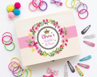 Personalised Bobbles & Bows Box