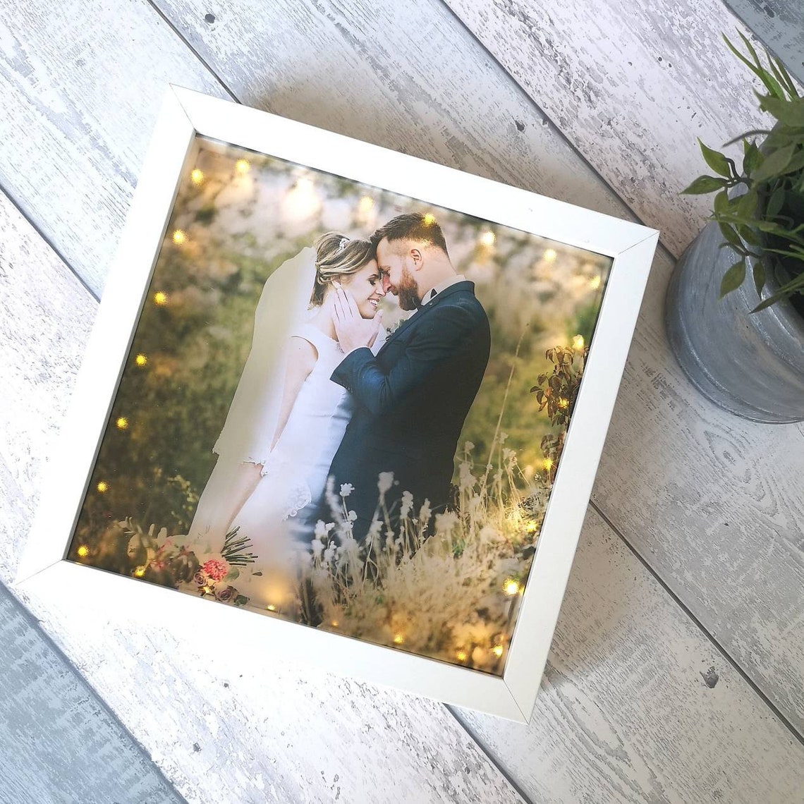 Personalised Light Up Photo Frame using your photo gift Etsy
