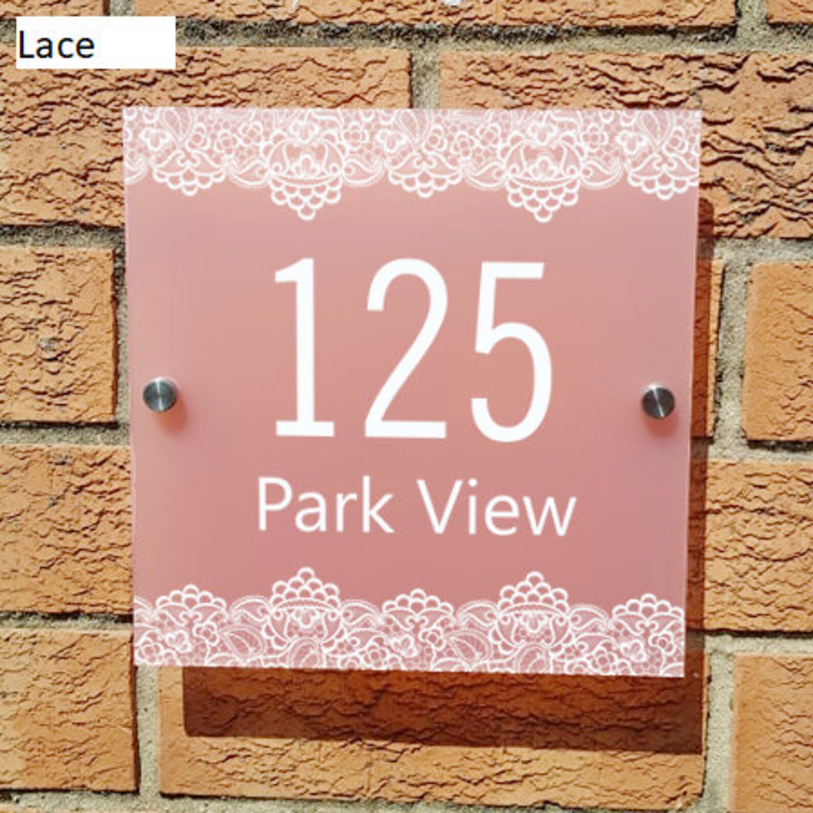 Personalised Acrylic House Number Wall Plaque House Number Etsy
