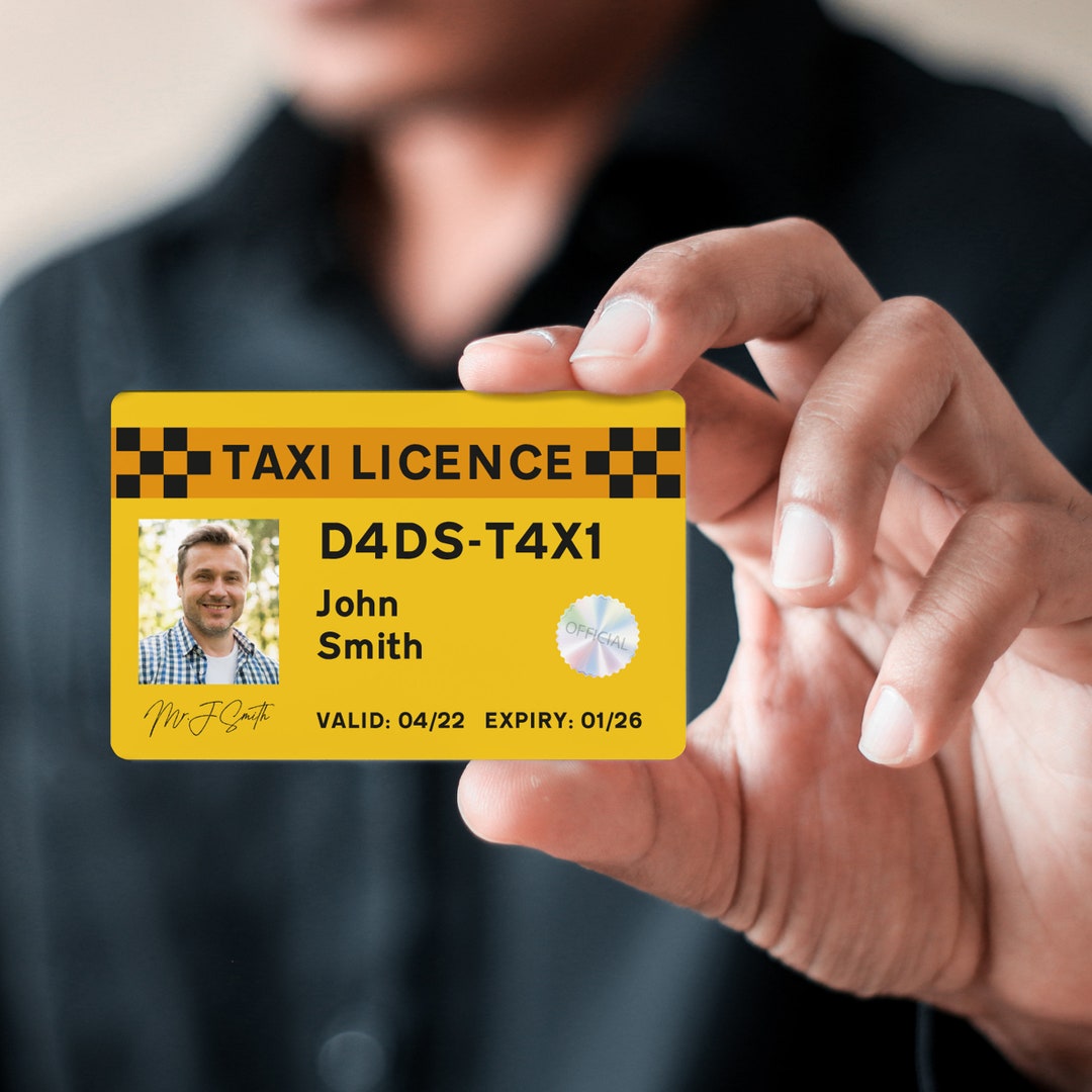 Tarjeta De Licencia De Taxi Personalizada Para Pap s Novedad Regalo tarjeta-de-licencia-de-taxi-personalizada-para-pap-s-novedad-regalo