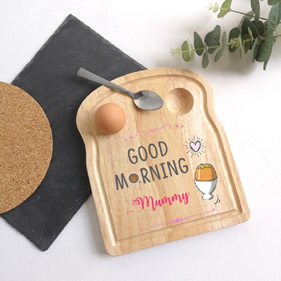 Personalised Good Morning Breakfast Egg Board Perfect Gift Etsy