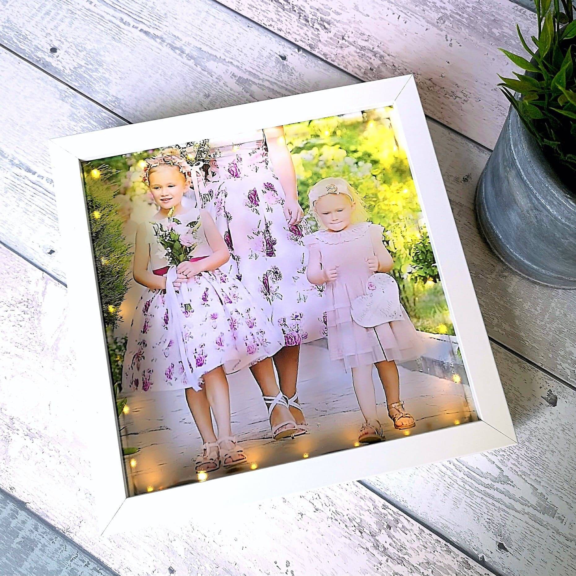 Personalised Light Up Photo Frame using your photo gift Etsy