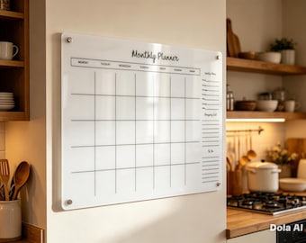 Personalized Family Planner: Wipeable Perspex Activity Noticeboard