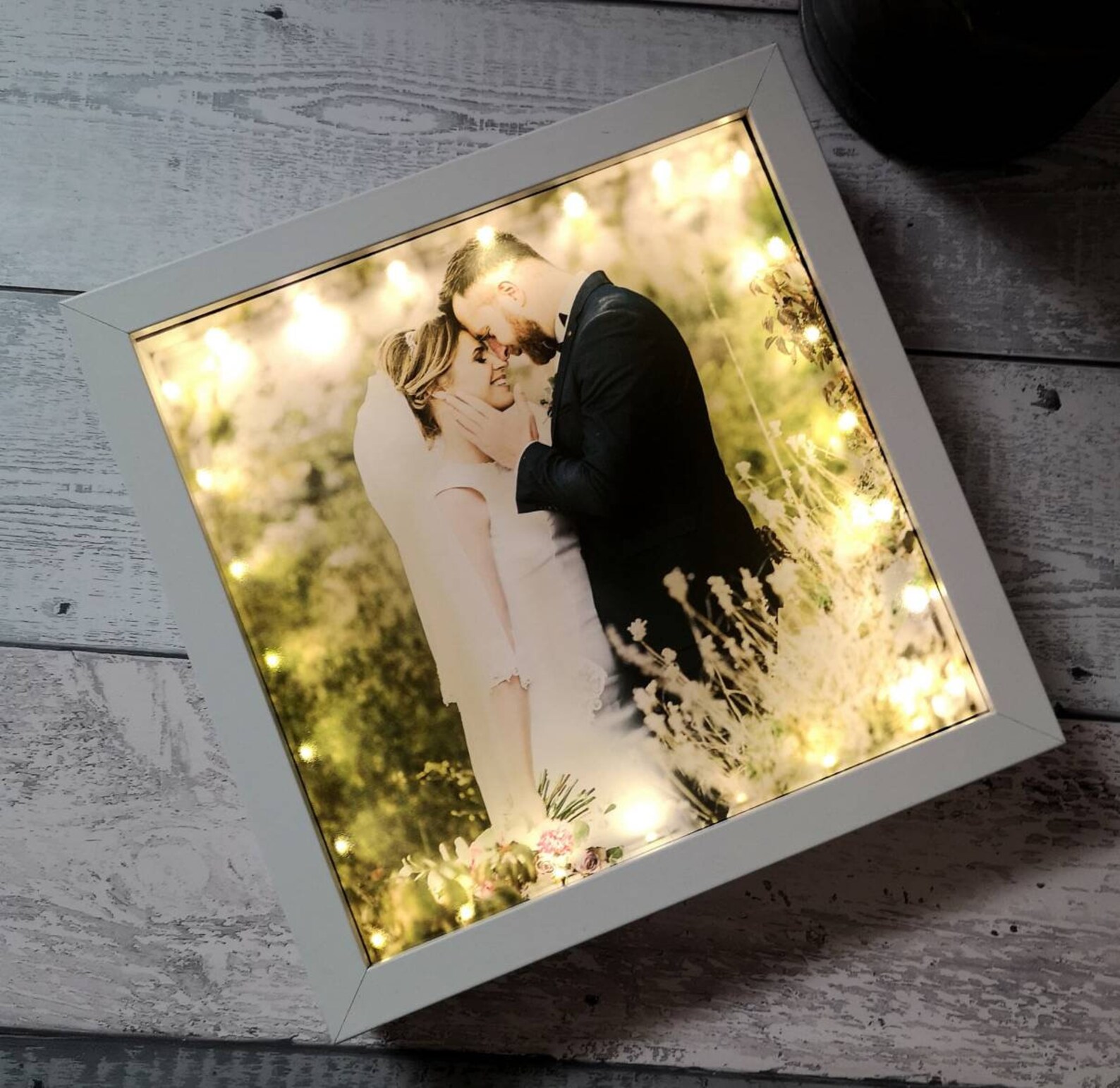 Personalised Light Up Photo Frame using your photo gift Etsy