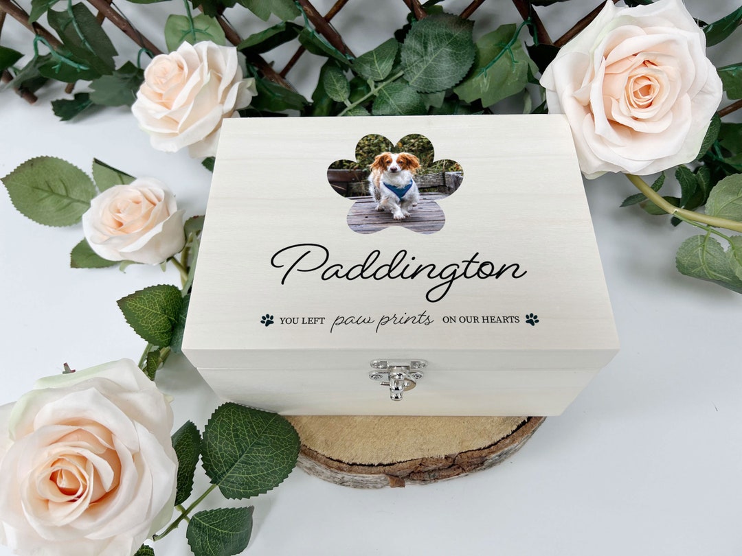 Medium Pet Memorial Keepsake Box Pet Loss Memory Box Ashes Box Etsy UK