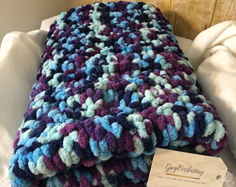 Hand-Knit Super Soft Baby & Toddler Blankets | Multiple Sizes and Patterns/Colors Available