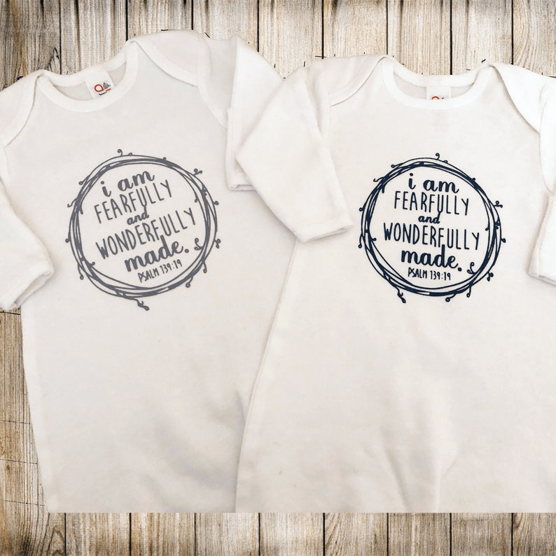 White Sleeper Gown Newborn