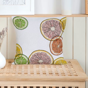 citrus accent pillow