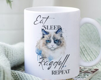 Ragdoll cat lover coffee mug | Ragdoll owner | Ragdoll cat gift idea | cat lover gift idea Cat mom gift Ragdoll mom gift idea