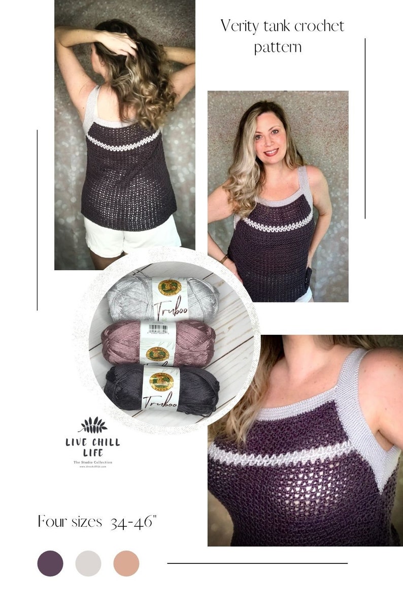 Crochet tank pattern women's crochet top summer crochet crochet crop top pattern tank top pattern summer fashion image 5