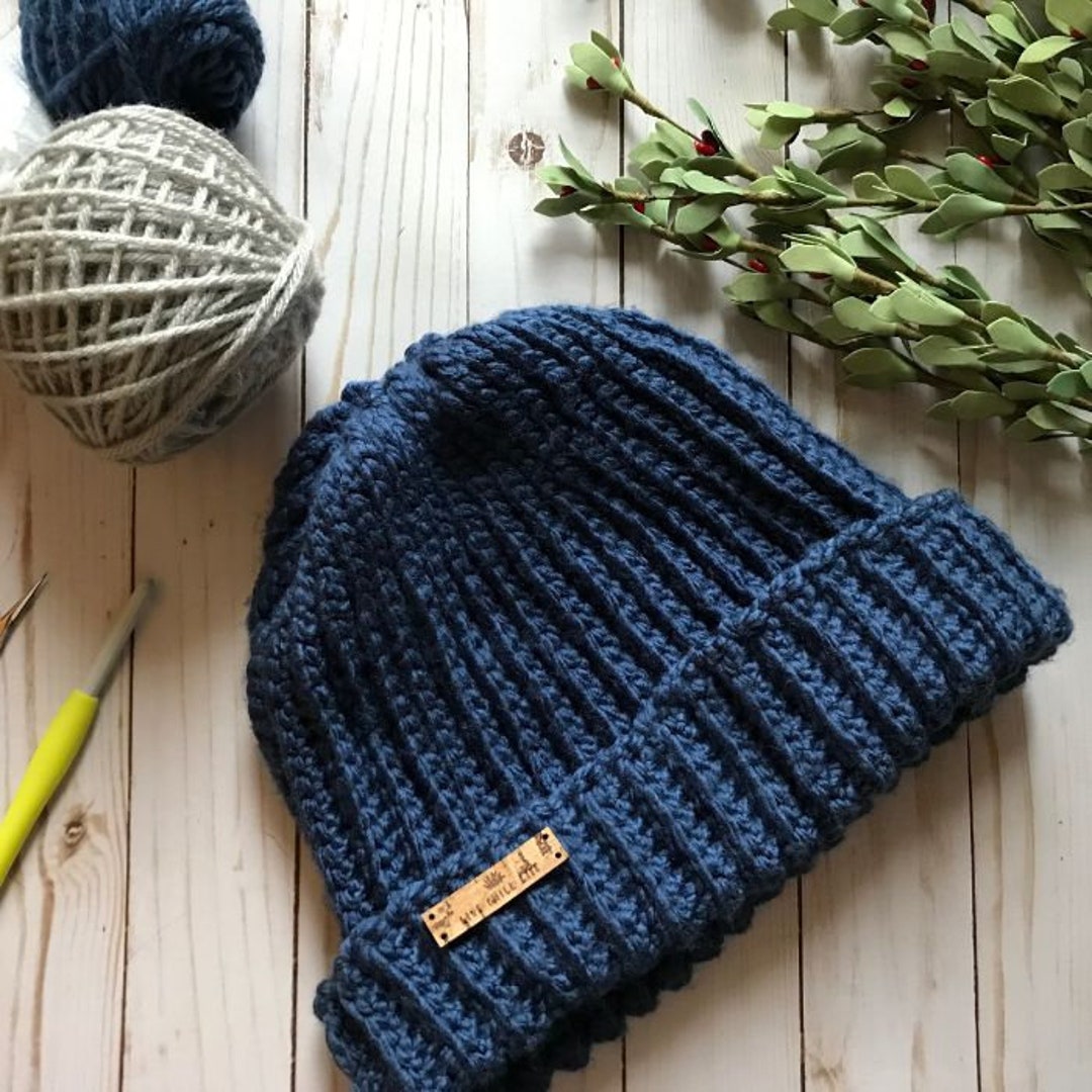 Chunky Ribbed Crochet Beanie Pattern Easy Uni Toque PDF Download chunky-ribbed-crochet-beanie-pattern-easy-uni-toque-pdf-download