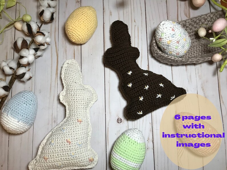 Patrón de pascua en crochet / Conejito de chocolate en crochet / Conejo en crochet / Dulces en crochet / Conejo en crochet / Pascua en crochet / Conejito de pascua en crochet imagen 4