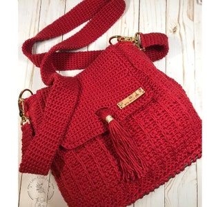 Crochet crossbody bag pattern modern crochet handbag pattern crochet purse  modern crochet accessories pattern for women