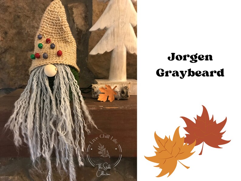 woodland gnomes crochet crochet gnomes pattern amigurimi gnomes gnomes crochet pattern Crochet fall decor crochet fall pattern image 6