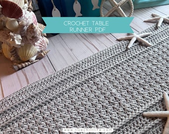 Crochet table runner pattern | Beginner crochet project | Easy crochet table runner | Crochet home item | modern crochet home