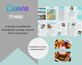 Digital Recipe Book Recipe Template, Digital Meal Planner, Cookbook Template, Recipe Binder Kit, Blank Recipe Card, iPad cookbook tempate