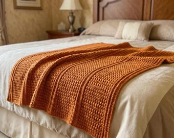 Easy Crochet Blanket Pattern: Beginner-Friendly Textured Afghan (PDF Download)