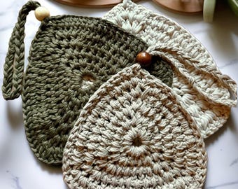 Crochet Hotpad Pattern | Modern Braided Kitchen Trivet | Crochet Trivet PDF | Beginner Hot Pad | Housewarming Gift | Video Tutorial