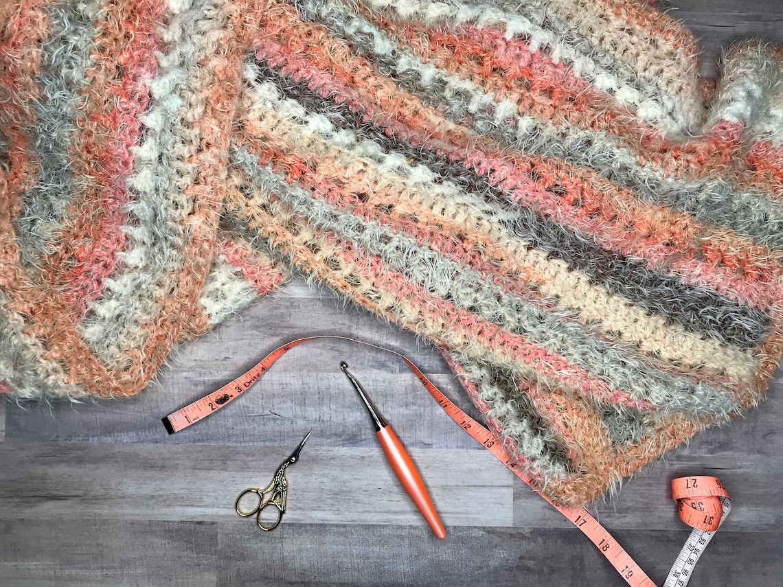 Caron Latte Cakes Cozy Crochet Blanket Wrap Pattern Blanket Etsy