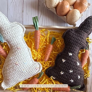 Crochet easter pattern Crochet chocolate bunny Crochet rabbit Crochet candy Crochet rabbit Crochet easter Crochet easter bunny image 1