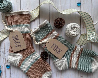 Crochet Christmas Stocking & Tree Pattern: Holiday Mantle Scene (PDF Pattern)