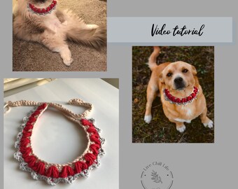 Crochet Pet Collar Pattern: Easy Beginner Project (PDF Download)