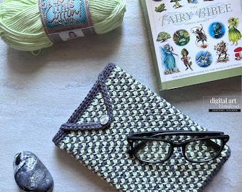 Crochet Book Sleeve Pattern: Fits Kindle, iPad, Bible (PDF Pattern)