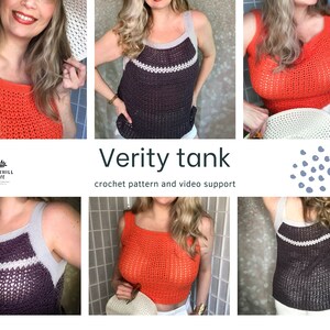 Crochet tank pattern women's crochet top summer crochet crochet crop top pattern tank top pattern summer fashion image 6