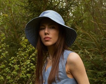 Wide Brim Linen Sun Hat: Beach Panama Style